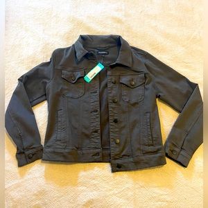 NWT Prosperity Olive Denim Stretch Jacket